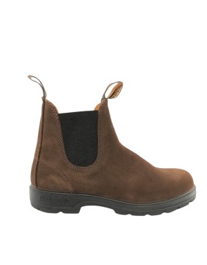 BLUNDSTONE 1606 BEATLES IN NABUCK PEBBLE BOTTALATO COLORE BROWN, ELASTICI NERI, FONDO GOMMA