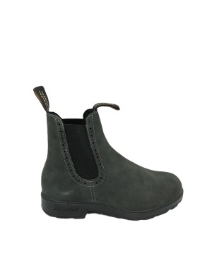 BLUNDSTONE 1630 BEATLES IN NABUK INGRASSATO COLORE RUSTIC BLACK, FONDO GOMMA VULCANIZZATO