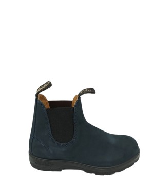 BLUNDSTONE 1640 BEATLES IN NABUK INGRASSATO COLORE BLU NAVY, FONDO GOMMA VULCANIZZATO
