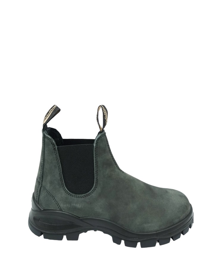 BLUNDSTONE 2238, BEATLES IN NABICK INGRASSATO COLORE RUSTIC BLACK , NUOVO FONDO ALTO CARRO