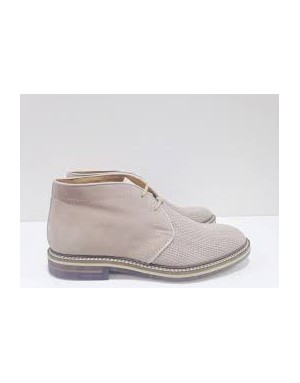 BRIMARTS 321164 MID LACCI IN CAMOSCIO E FINTO INTRECCIO  COLORE BEIGE, FONDO GOMMA