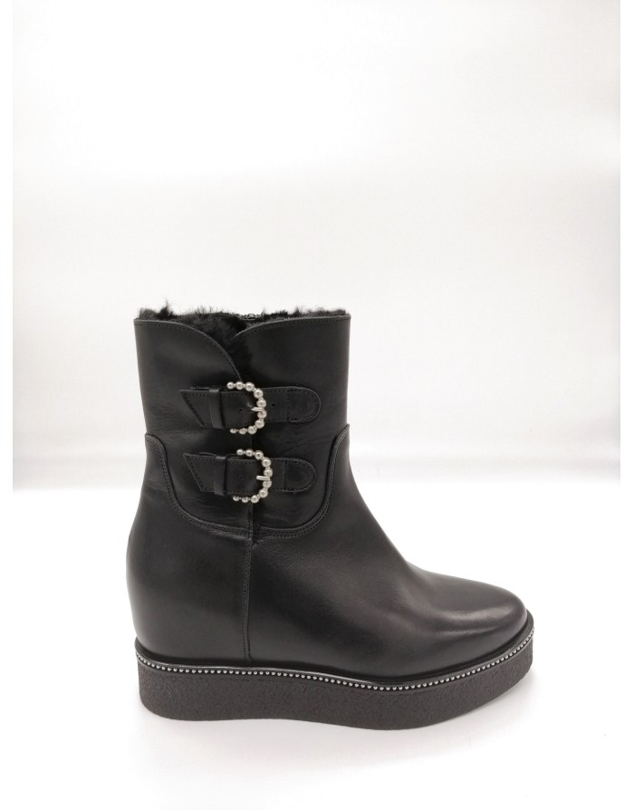 ALBANO 8153 TRONCHETTO LISCIO + 2 FIBBIE LATER. F.GOMMA ZEPPA INTERNA