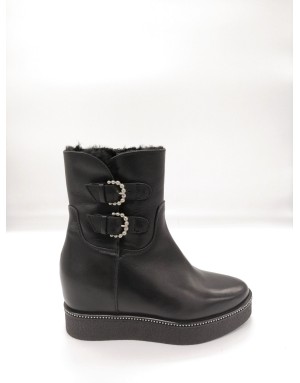 ALBANO 8153 TRONCHETTO LISCIO + 2 FIBBIE LATER. F.GOMMA ZEPPA INTERNA