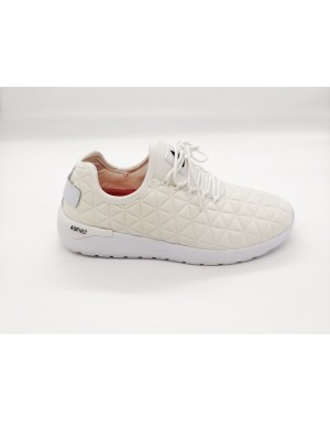 ASFVALT SPEED SOCKS SNEAKER LACCI IN  NEOPRENE COLORE BIANCO/AVORIO,FONDO EXTRA LIGHT