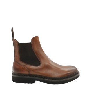 B.J.DEWINDSON 1972 BEATLES LISCIO IN VITELLO INGRASSATO COLORE COGNAC, FONDO MICRO CARRO