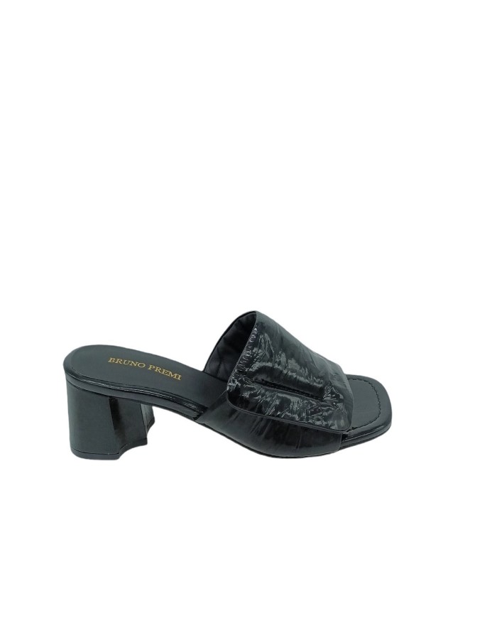 BRUNO PREMI BD6601X, SABOT SPUNTATO IN VERNICE COLORE NERO, TACCO FASCIATO 6CM, FONDO GOMMA