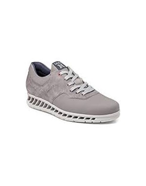 CALLAGHAN 10401 SNEAKER LACCI IN VITELLO E CAMOSCIO COLORE GRIGIO, FONDO GOMMA