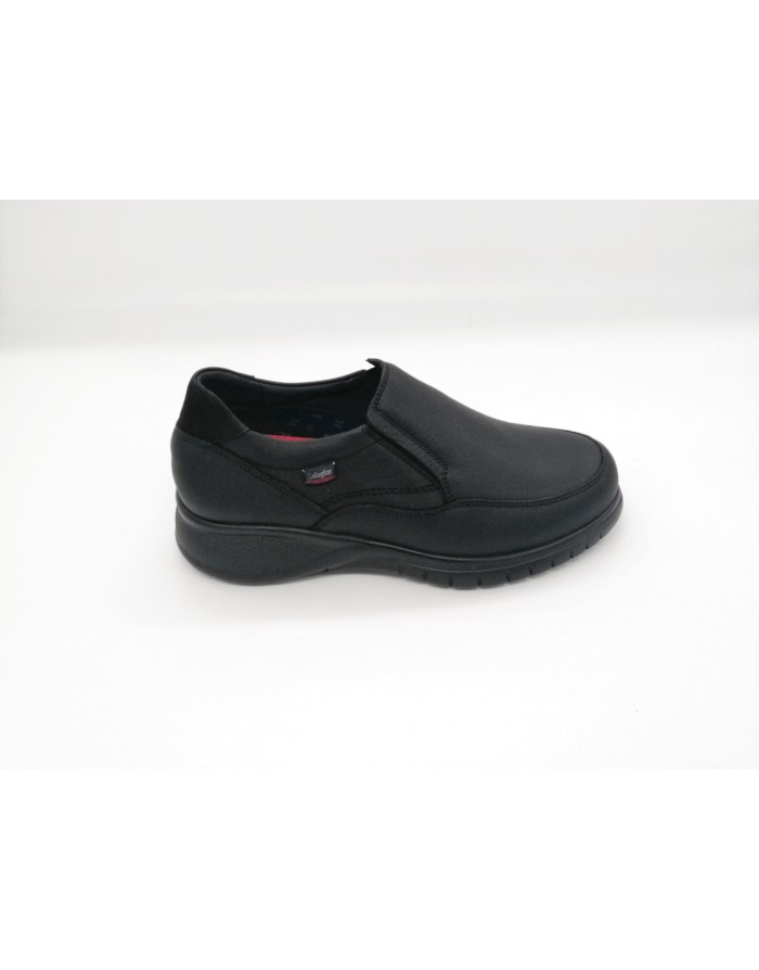 CALLAGHAN 12701, MOCASSINO ACCOLLATO CON ELASTICI LATERALI,TOMAIA IN VITELLO COLORE NERO, FONDO GOMMA EXTRA LIGHT