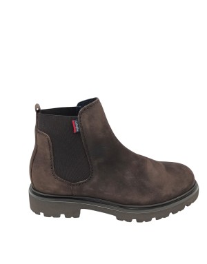 CALLAGHAN BEATLES LISCIO IN NABUK INGRASSATO COLORE MARRONE, ELASTICI IN TINTA, FONDO GOMMA EXTRA LIGHT