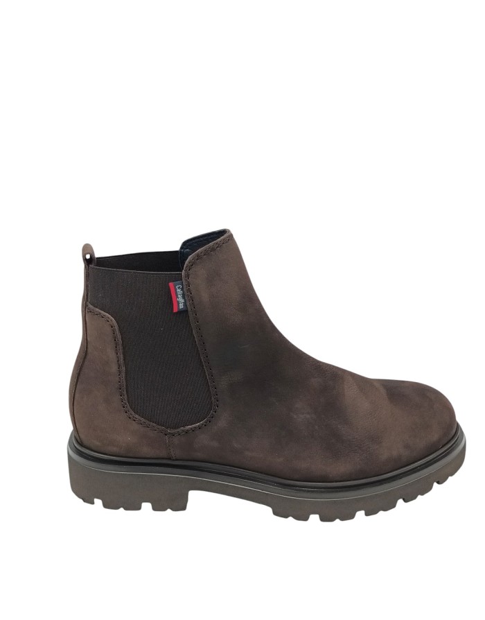 CALLAGHAN BEATLES LISCIO IN NABUK INGRASSATO COLORE MARRONE, ELASTICI IN TINTA, FONDO GOMMA EXTRA LIGHT