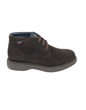 CALLAGHAN POLACCO LACCI LISCIO IN CAMOSCIO SCOTCHGARD COLORE T.MORO, FONDO GOMMA EXTRA LIGHT