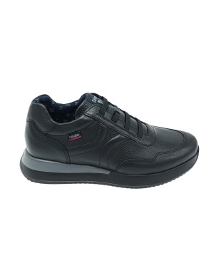 CALLAGHAN SLIP-ON IN VITELLO BOTTALATO COLORE NERO, LACCI ELASTICI, FONDO GOMMA BICOLOR EXTRA LIGHT