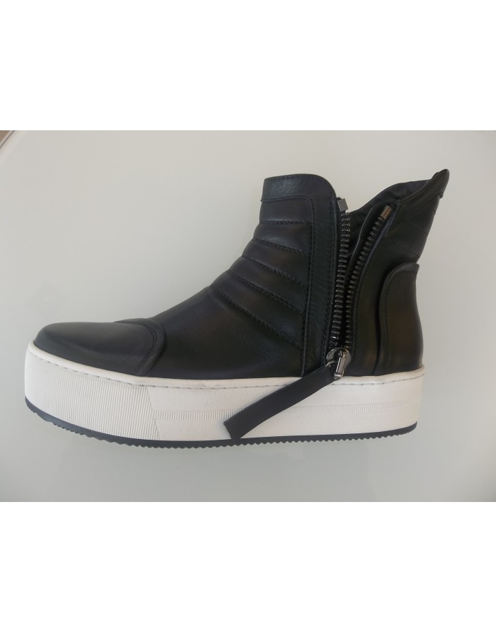 CIMADAMORE 546 BIKER PELLE + LAMPO LATERALE , FONDO ZEPPA