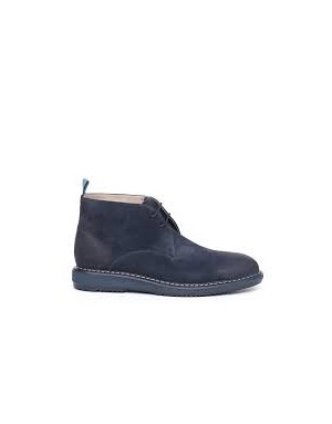 CLARKS KENLEY MID POLACCO LISCIO IN CAMOSCIO INGRASSATO COLORE BLU, FONDO GOMMA EXTRA LIGHT
