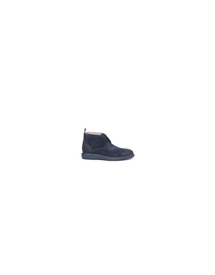 CLARKS KENLEY MID POLACCO LISCIO IN CAMOSCIO INGRASSATO COLORE BLU, FONDO GOMMA EXTRA LIGHT