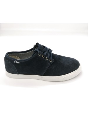 CLARKS TORBAY LACE DERBY LACCI IN CAMOSCIO COLORE BLU, FONDO GOMMA