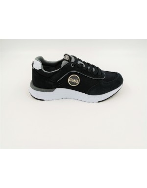 COLMAR TRAVIS TONES 007 NAVY/COLD GRAY SNEAKER LACCI TOMAIA CAMOSCIO E TESSUTO BLU CON PROFILO GRIGIO FONDO ZEPPA  GOMMA BIANCA