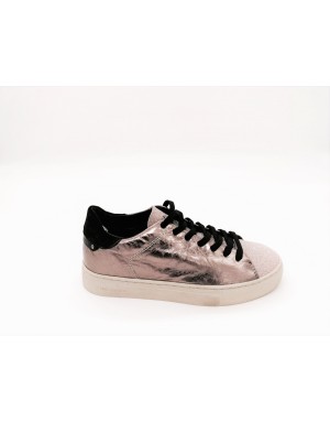 CRIME LONDON 25407A17B SNEAKER LACCI IN LAMINATO E GLITTER COLORE CIPRIA, FONDO GOMMA 3 CM
