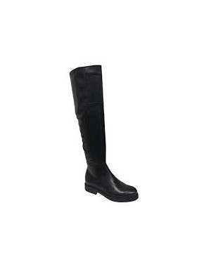 DEI COLLI ADAM302 STIVALE ALTO IN VITELLO COLORE NERO CON GAMBALE ELASTICIZZATO,FONDO GOMMA,TACCO 3CM