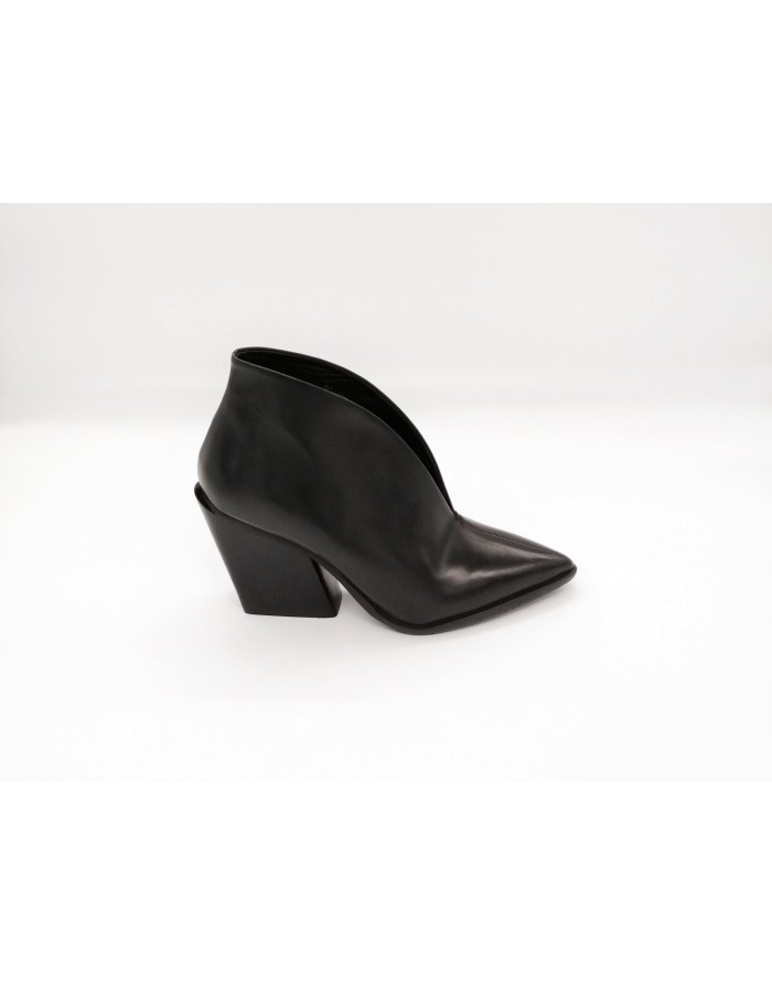 ELVIO ZANON EK2601X FILOFORMA TEXANO IN VITELLO SPAZZOLATO COLORE NERO,TACCO 8CM, FONDO GOMMA