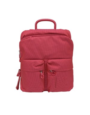 MANDARINA DUCK QMTZ4 MD20 BACKPACK, ZAINO GRANDE IN TESSUTO MD COLORE BITTERSWEET, LAMPO CENTRALE E DUE TASCHE FRONTALI