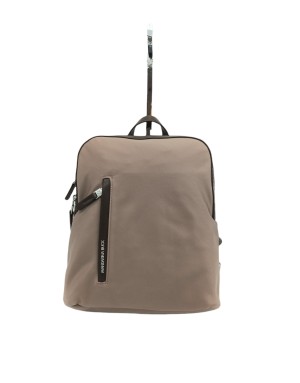 MANDARINA DUCK VCT08 HUNTER, ZAINO IN TESSUTO COLORE BEAVER CON PROFILI T.MORO, DUE LAMPO CENTRALI E TASCA FRONTALE