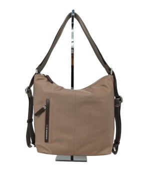 MANDARINA DUCK VCT41-HUNTER, BORSA/ZAINO MEDIA IN TESSUTO COLORE  BEAVER/TORTORA CON RIPORTI T.MORO, LAMPO CENTRALE,TASCA FRONT