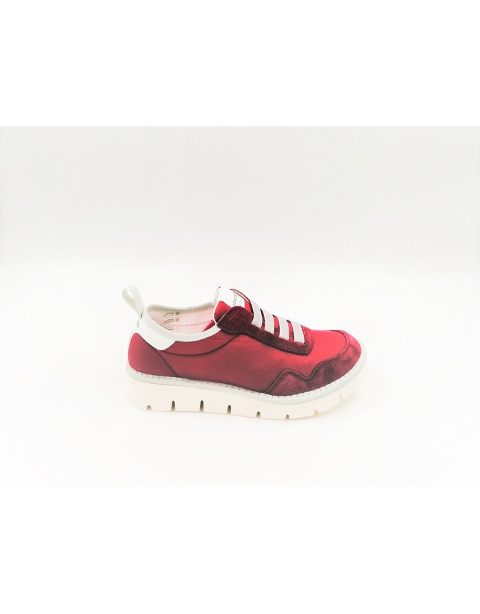 PANCHIC  P05W14006NS4 GERBERA, SNEAKER DONNA, TOMAIA IN CAMOSCIO E NYLON COLOR GERBERA, CON ELASTICI SU ACCOLLO,FONDO MICRO DEN