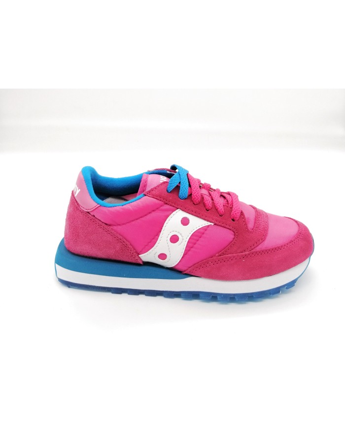 SAUCONY JAZZ'O 1044-262  ROSA SNEAKER LACCI FONDO MICRO 3CM TOMAIA CAMOSCIO E TESSUTO FODERA TESSUTO