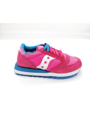 SAUCONY JAZZ'O 1044-262  ROSA SNEAKER LACCI FONDO MICRO 3CM TOMAIA CAMOSCIO E TESSUTO FODERA TESSUTO