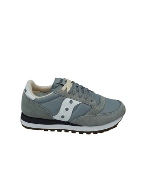 SAUCONY S2044-664 JAZZ'O, SNEAKER LACCI IN CAMOSCIO E TESSUTO COLORE GRIGIO, FONDO MICRO BICOLOR