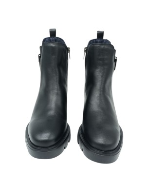 CALLAGHAN STIVALETTO LISCIO IN VITELLO COLORE NERO, LAMPO, ELASTICO E FIBBIA LATERALE, FONDO GOMMA EXTRA LIGHT, TACCO 6CM CON P