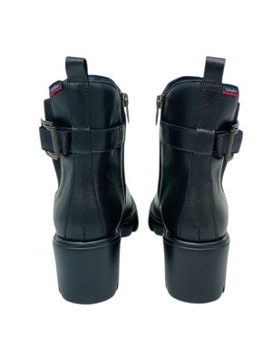 CALLAGHAN STIVALETTO LISCIO IN VITELLO COLORE NERO, LAMPO, ELASTICO E FIBBIA LATERALE, FONDO GOMMA EXTRA LIGHT, TACCO 6CM CON P