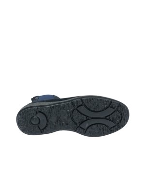 CALLAGHAN BEATLES LISCIO IN CAMOSCIO SCOTCHGARD COLORE BLU, ELASTICI IN TINTA, FONDO GOMMA EXTRA LIGHT