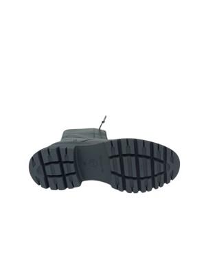 TAMARIS ANFIBIO LISCIO CON ELASTICI E LAMPO LATERALE, TOMAIA IN VITELLO BOTTALATO COLORE NERO, FONDO GOMMA CARRO 5CM