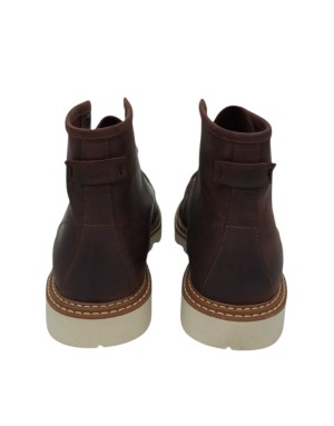 KEBO POLACCO STRINGATO CON VASCHETTA, TOMAIA IN NABUK INGRASSATO COLORE BORDEAUX, GUARDOLO CUOIO, FONDO GOMMA