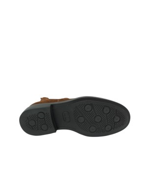 KEBO BEATLAS LISCIO IN CAMOSCIO INGRASSATO COLORE BRUCIATO, ELASTICI LATERALI T.MORO, FONDO GOMMA EXTRA LIGHT