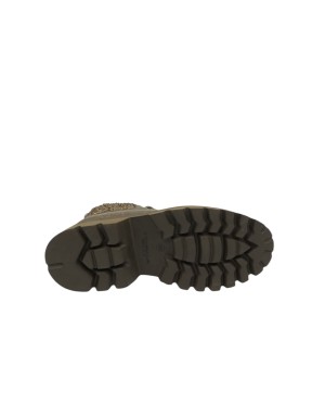 TOSCA BLU POLACCO/INGEGNERE STRINGATO,TOMAIA IN CAMOSCIO INGRASSATO COLORE FANGO CON COLLARINO STRASSATO ORO, FONDO GOMMA CARRO