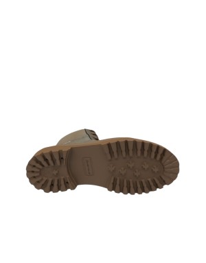 AMBITIOUS POLACCO STRINGATO IN VITELLO E CAMOSCIO INGRASSATO COLORE TAUPE, FONGO GOMMA CARRO