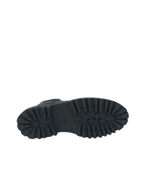 AMBITIOUS BEATLES LISCIO IN VITELLO INGRASSATO COLORE NERO, ELASTICI IN TINTA, FONDO GOMMA CARRO