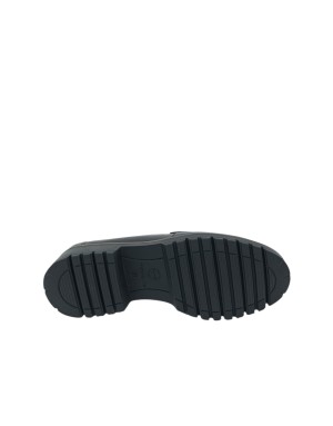 TAMARIS MOCASSINO CON VASCHETTA, TOMAIA IN VITELLO COLORE T.MORO, MORSETTO LACCATO IN TINTA, FONDO GOMMA CARRO , TACCO 4CM