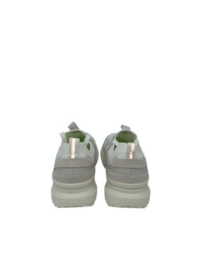 EXTR4 SNEAKER LACCI IN TESSUTO TECNICO COLORE AVORIO CON RIPORTI IN CAMOSCIO E GOMMA IN TINTA, VASCHETTA MILLEFORI, FONDO GOMMA