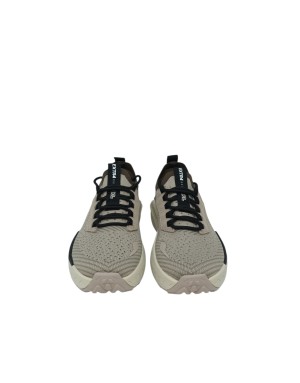 EXTR4 SNEAKER LACCI IN TESSUTO TECNICO COLORE CORDA CON PROFILO T.MORO, TOPPONCINO GOMMATO, FONDO GOMMA