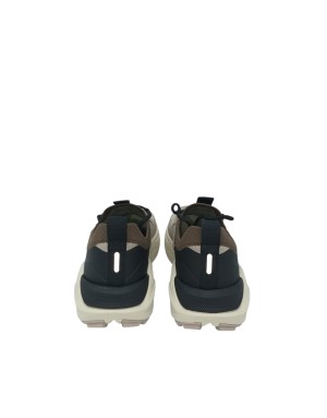 EXTR4 SNEAKER LACCI IN TESSUTO TECNICO COLORE CORDA CON PROFILO T.MORO, TOPPONCINO GOMMATO, FONDO GOMMA