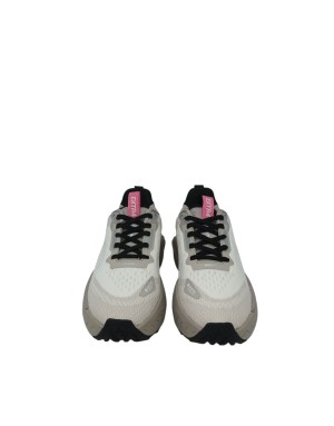 EXTR4 SNEAKER LACCI IN TESSUTO TECNICO COLORE ECRU' CON RIPORTI GOMMATI IN TINTA, FODERA GORE-TEX , FONDO GOMMA 5CM