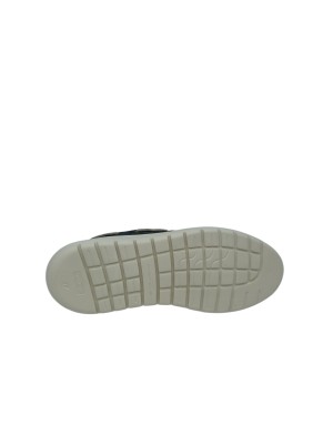 AMBITIOUS SNEAKER STRINGATA GUSTO BARCA, TOMAIA IN CAMOSCIO COLORE BLU NAVY, FONDO EXTRA LIGHT