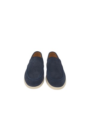 AMBITIOUS MOCASSINO CON VASCHETTA LISCIA, TOMAIA IN CAMOSCIO COLORE BLU NAVY, FONDO GOMMA