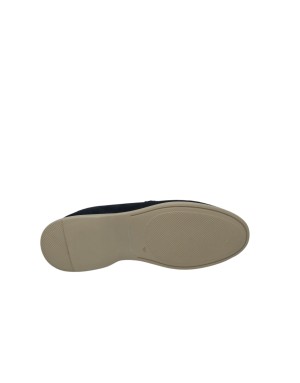 AMBITIOUS MOCASSINO CON VASCHETTA LISCIA, TOMAIA IN CAMOSCIO COLORE BLU NAVY, FONDO GOMMA