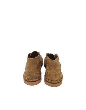 FRAU POLACCO LISCIO IN CAMOSCIO  COLORE CASTORO, FONDO GOMMA MICRO COLORE MATTONE