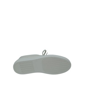 FRAU SNEAKER LACCI IN VITELLO COLORE BIANCO, FONDO GOMMA